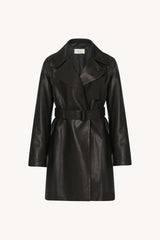 Siempra Coat in Leather