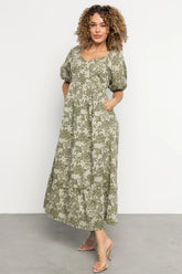 Giuliana Dress | Green Print