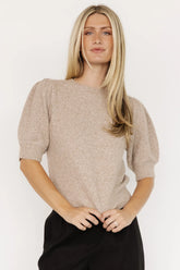 Keira Sweater Top | Latte