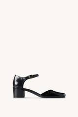 Penelope Ankle Strap Heel in Leather