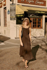 Gwynne Knit Dress - Warm Walnut