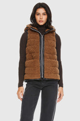 Hooded Fleece Down Vest