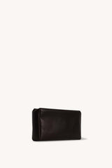 Squared Compact Clutch Bag in Leather
