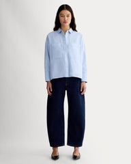 The Boxy Oxford | Light Blue