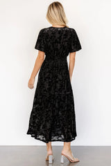 Bronwyn Velvet Dress | Black