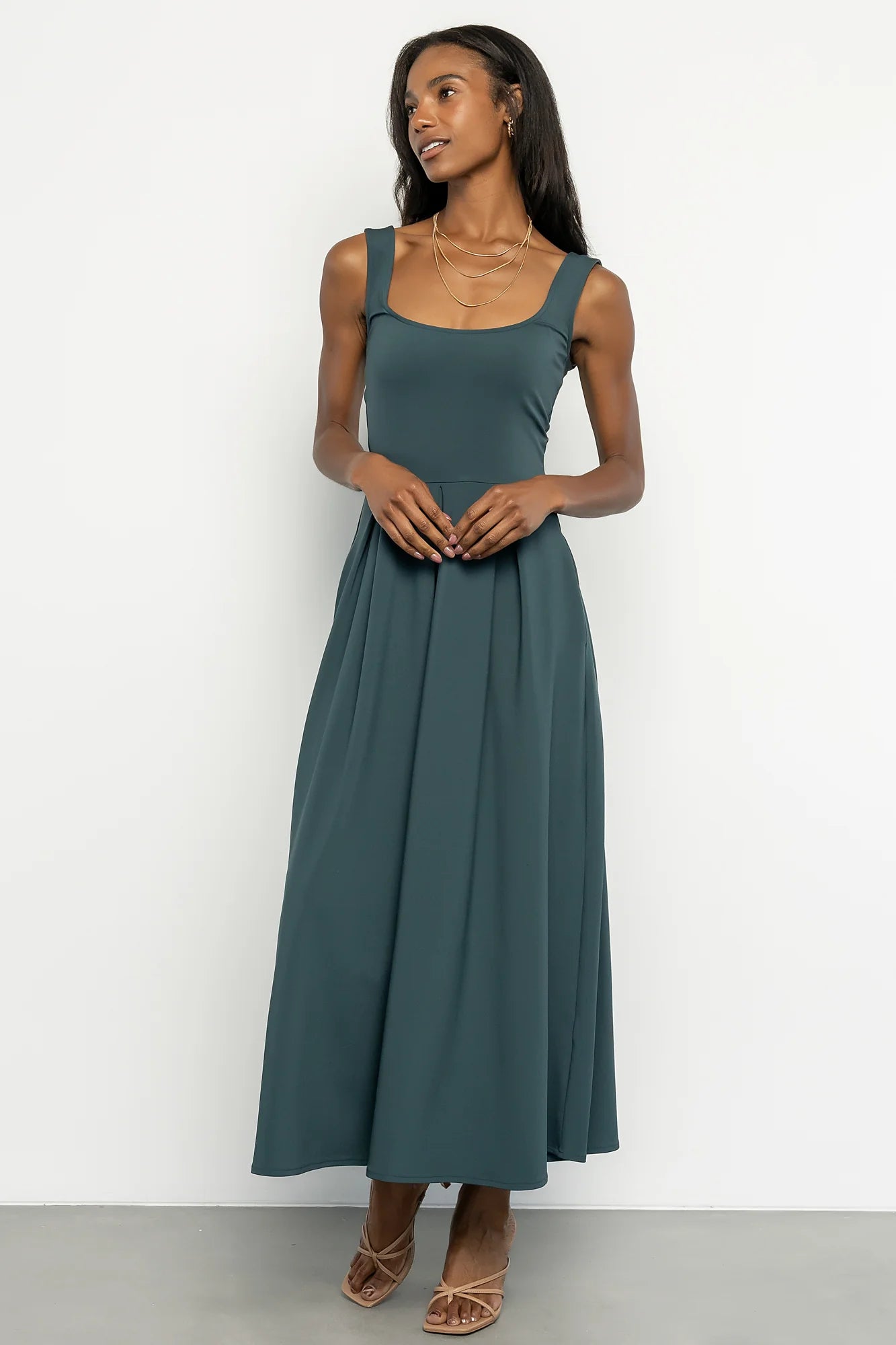 Giavanna Maxi Dress | Dark Green