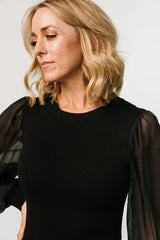 Remi Ribbed Maxi Dress | Black