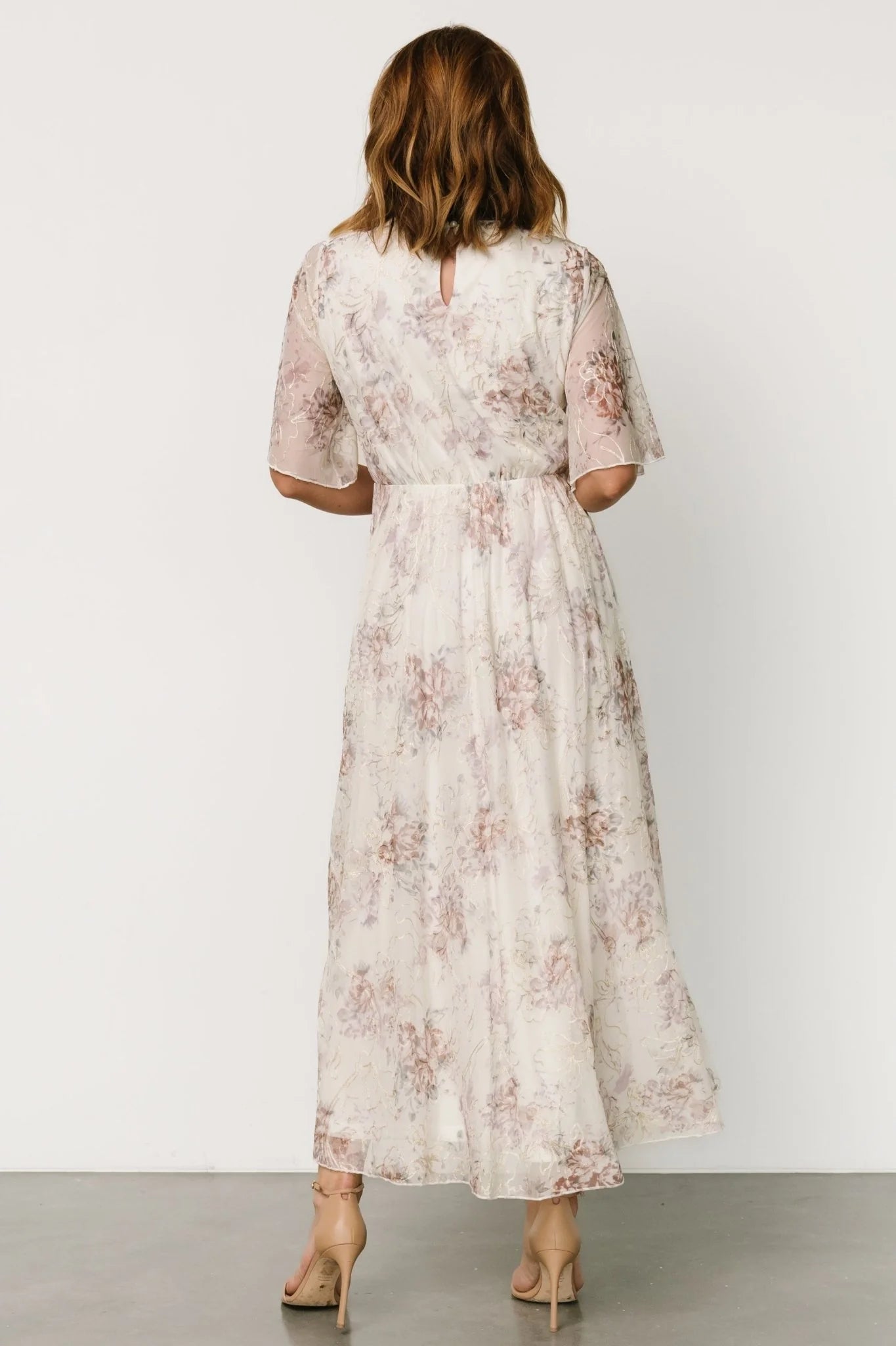 Kathreen Midi Dress | Ivory Floral
