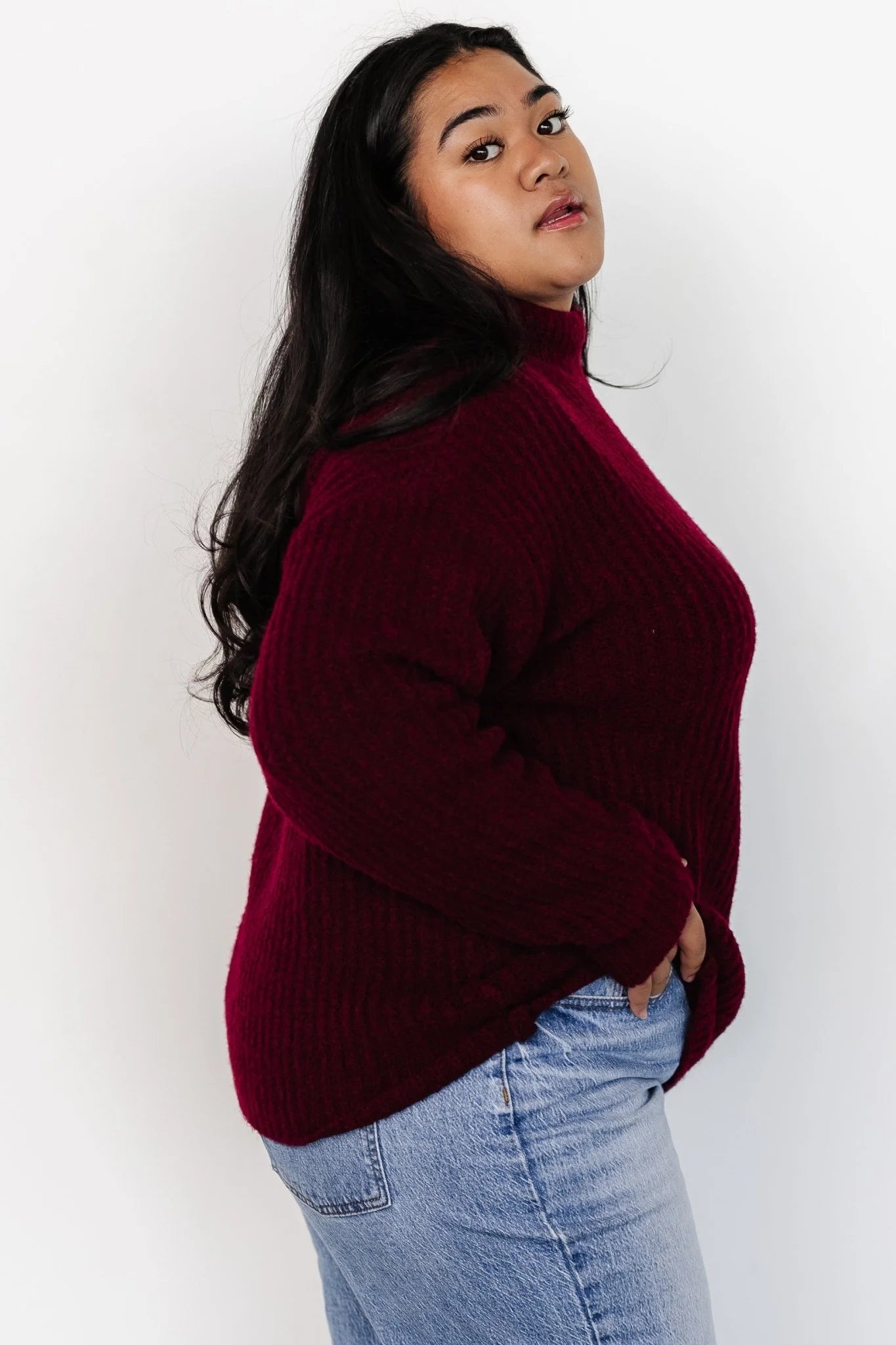 Fallon Sweater | Mulberry