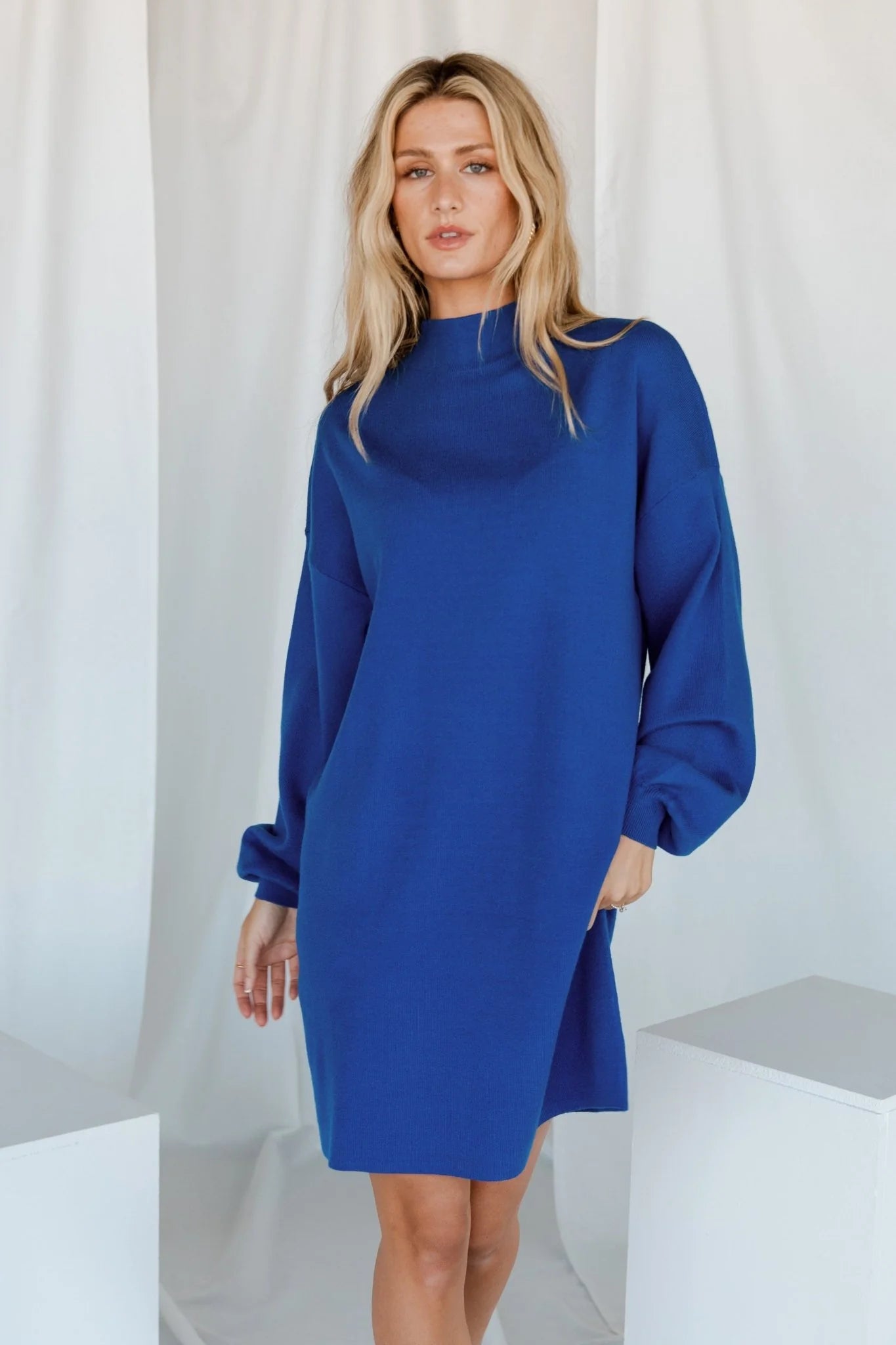 Jennings Sweater Dress | Cobalt Blue
