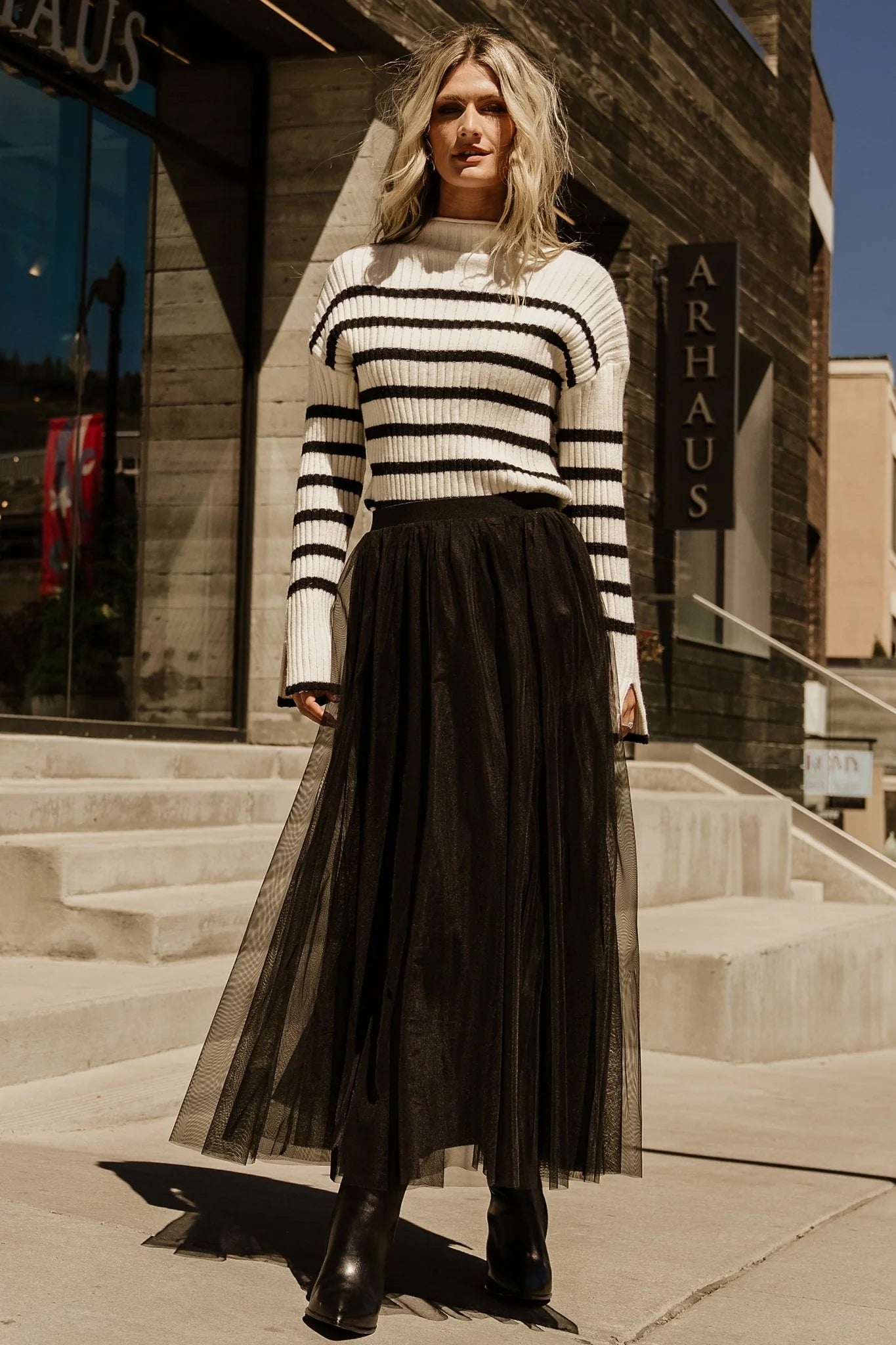 Mila Tulle Skirt | Black