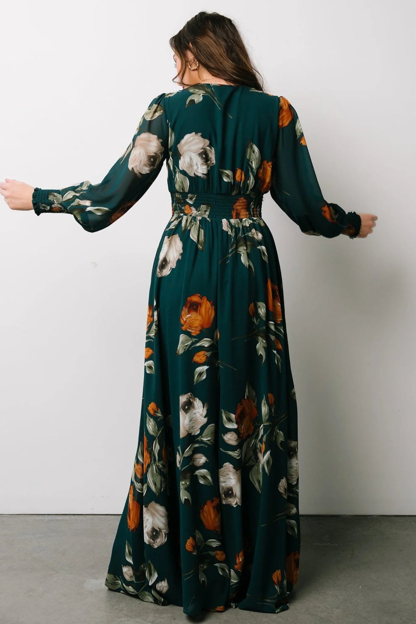 Olivia Maxi Dress | Deep Topaz Floral