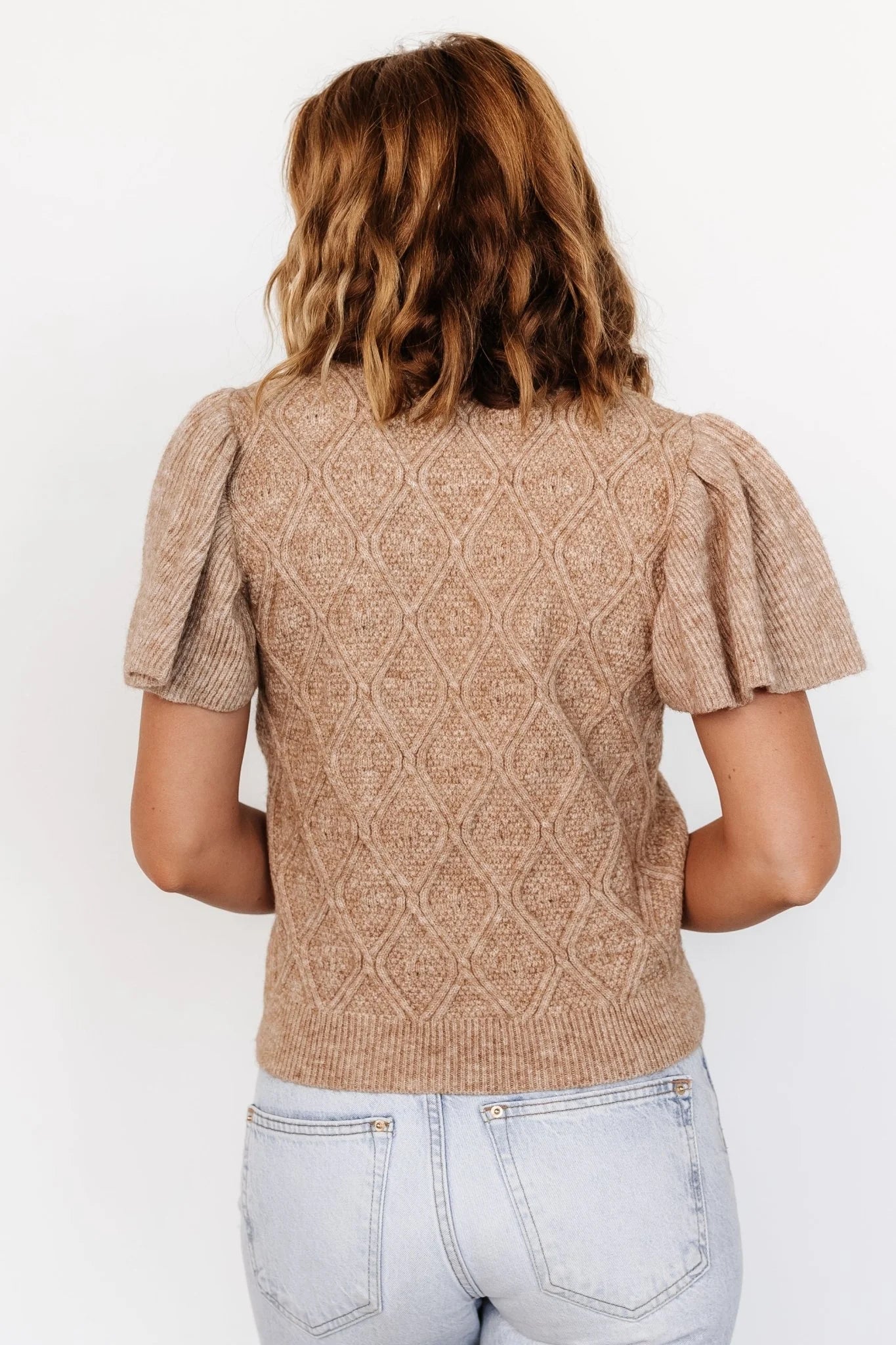 Asa Knit Sweater Top | Caramel