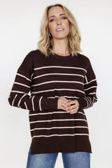 Colmar Striped Sweater | Clove + Cream