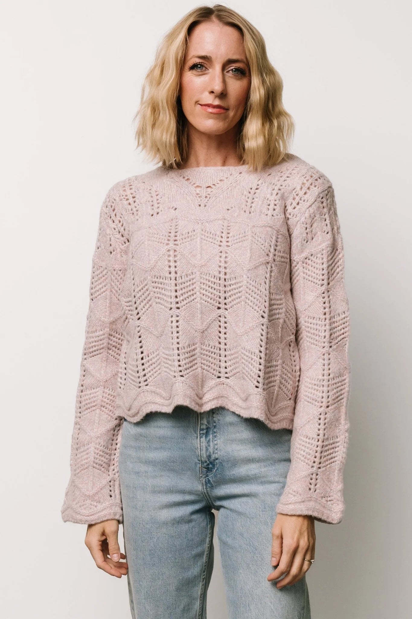 Jeanine Knit Sweater | Lilac