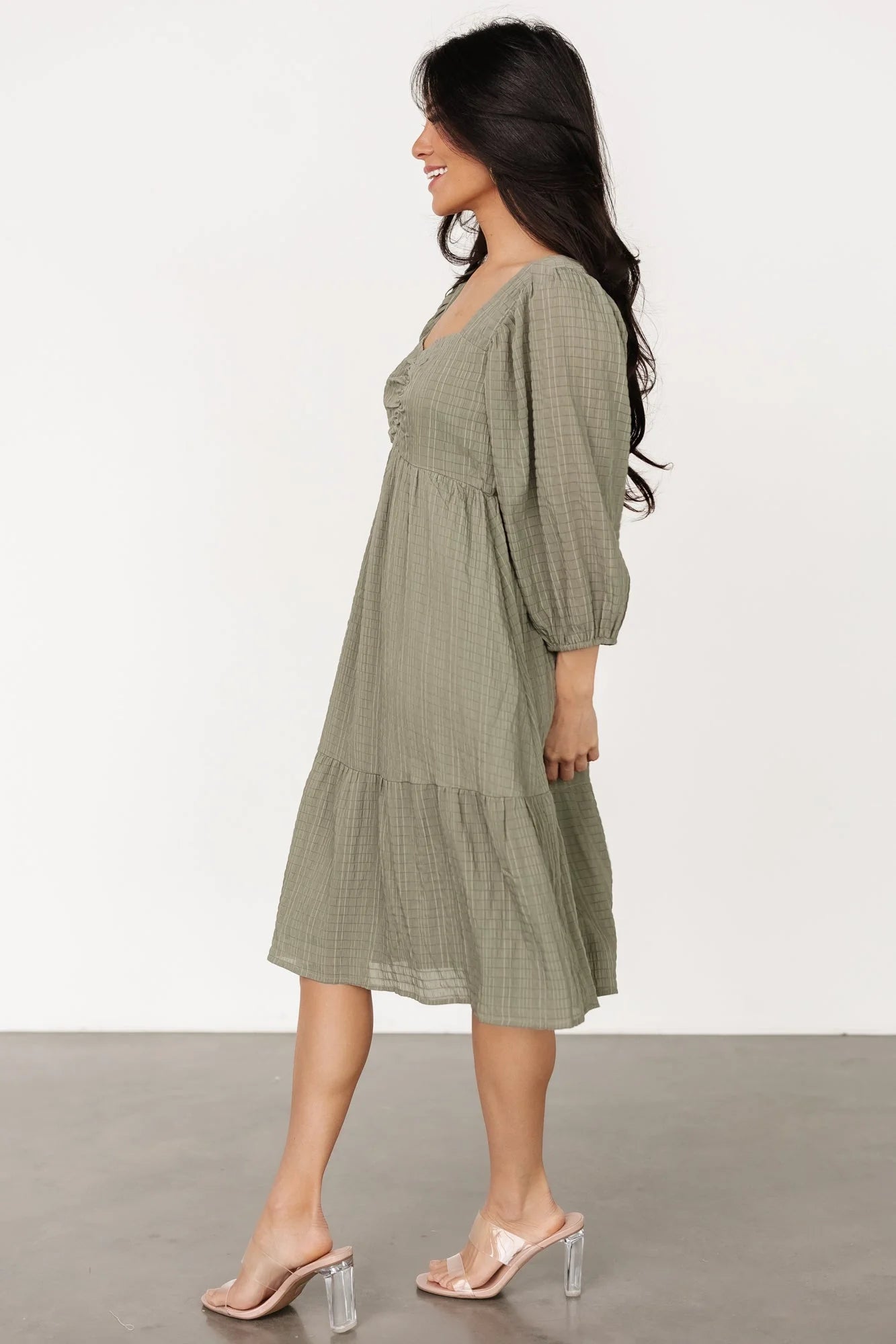 Vaeda Midi Dress | Olive