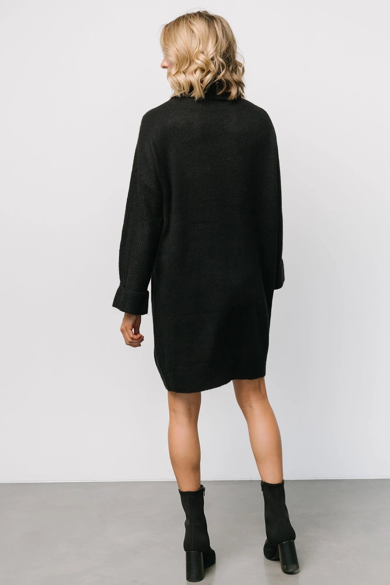 Amy Sweater Dress | Black