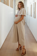 Indie Back Tie Dress | Oatmeal