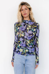 Dom Sheer Top | Navy Multi