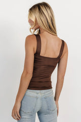 Liz Tank Top | Dark Brown