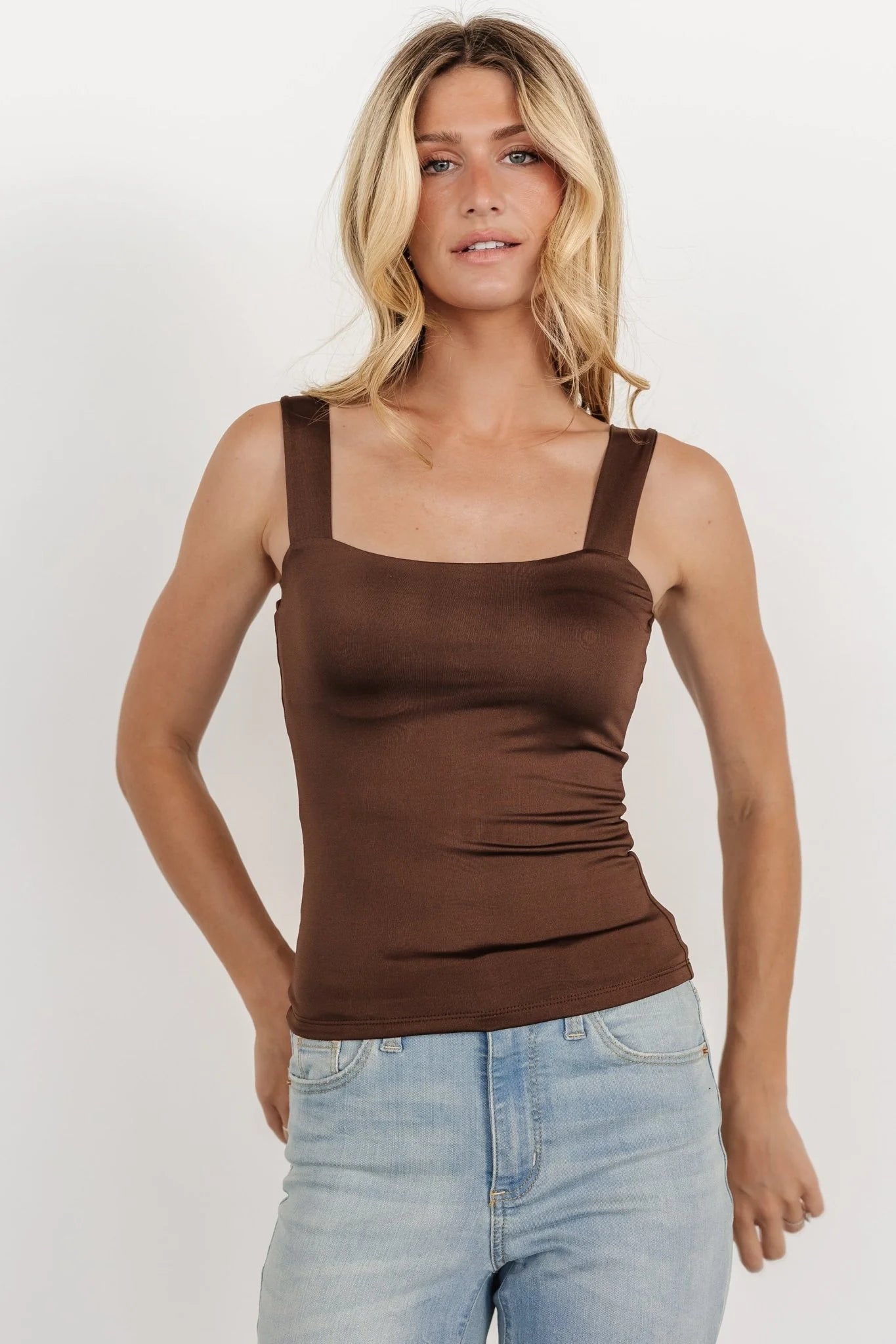 Liz Tank Top | Dark Brown