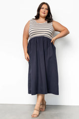 Nantucket Tank Dress | Navy Stripe