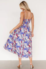 Evette Sweetheart Tank Dress | Blue Multi