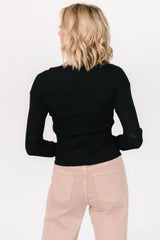 Bren Sweater Top | Black