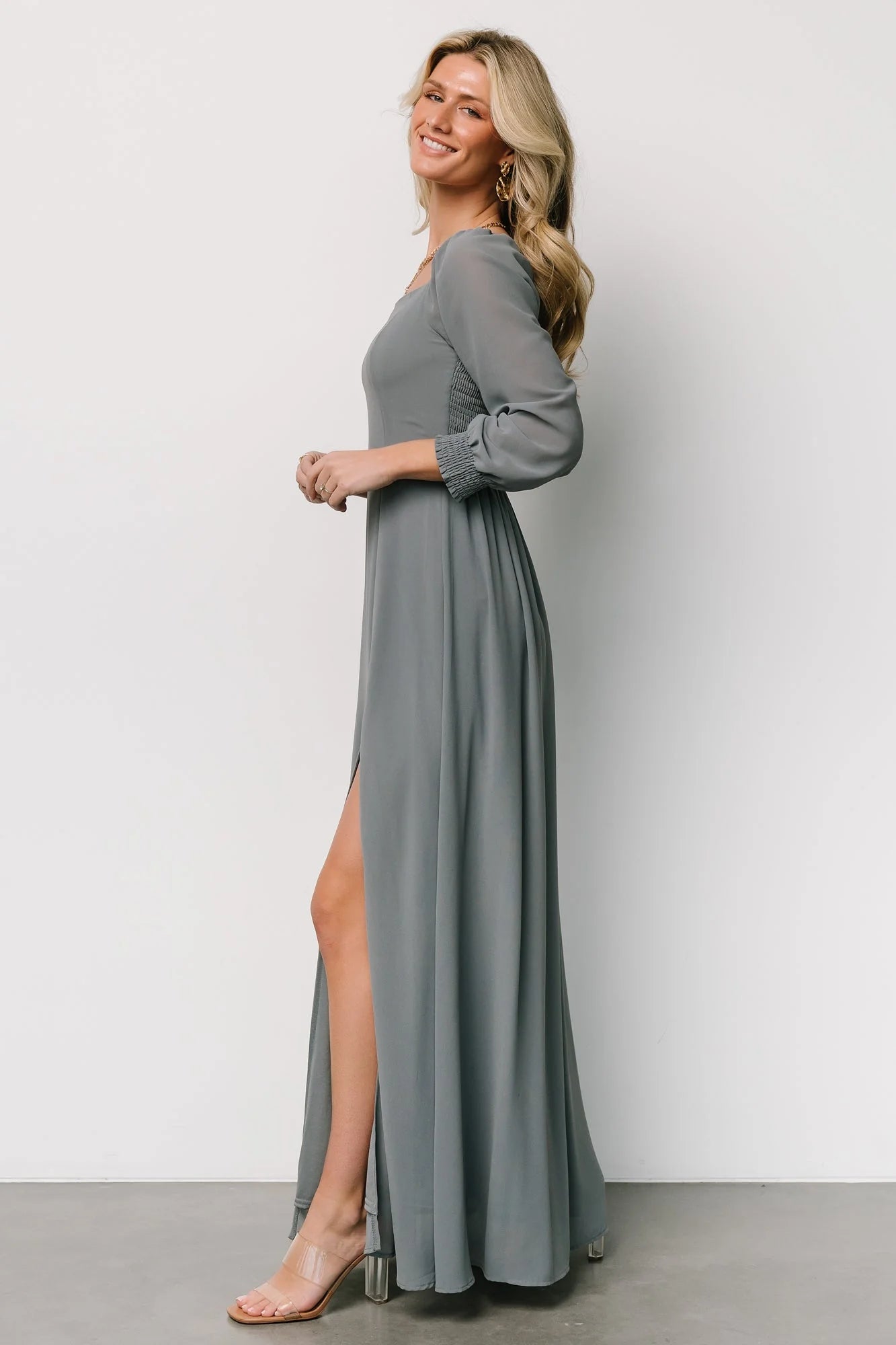 Giselle Maxi Dress | Dusty Blue