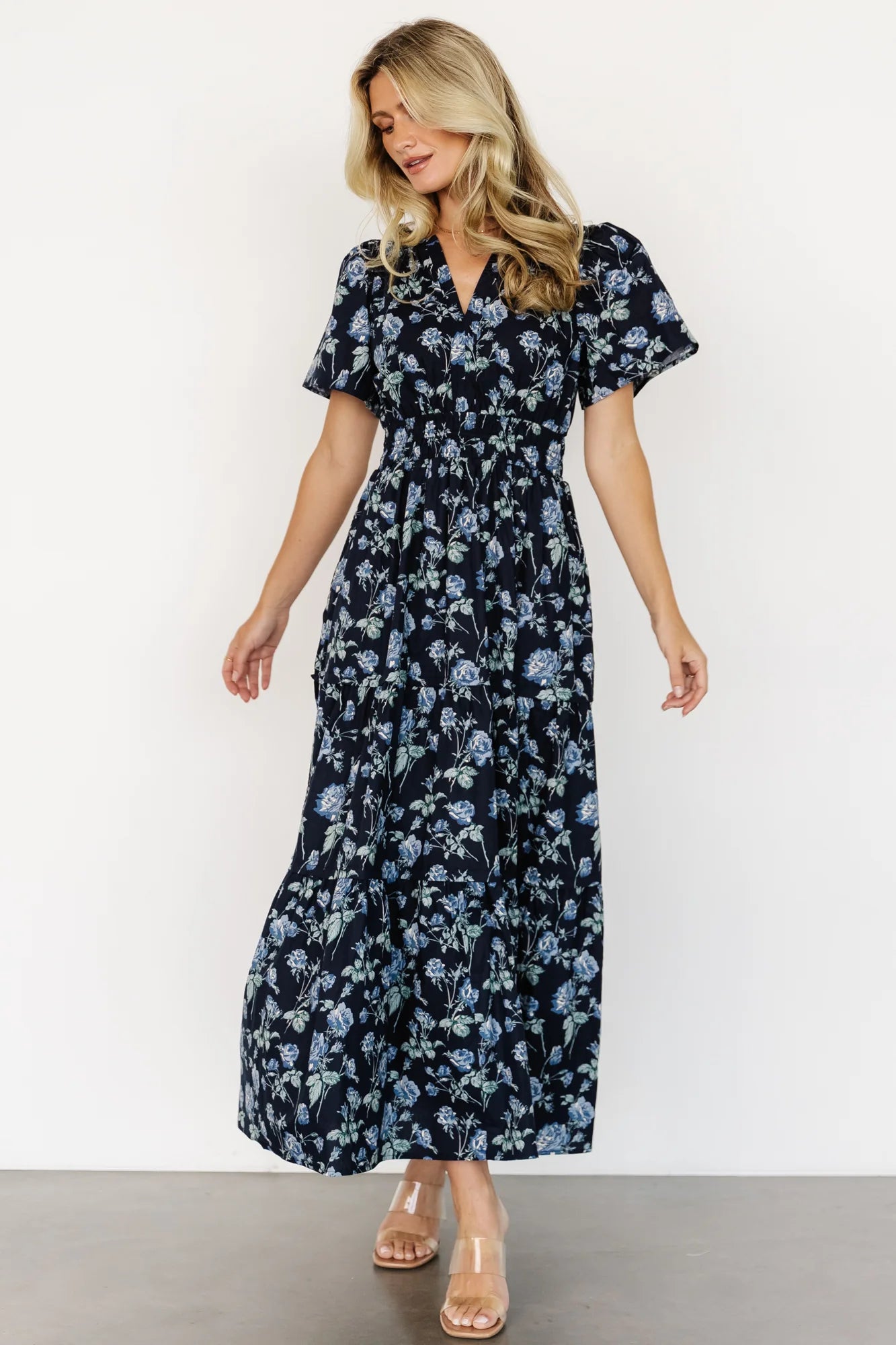 Kristin Maxi Dress | Navy Floral