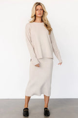 Ali Knit Skirt | Taupe