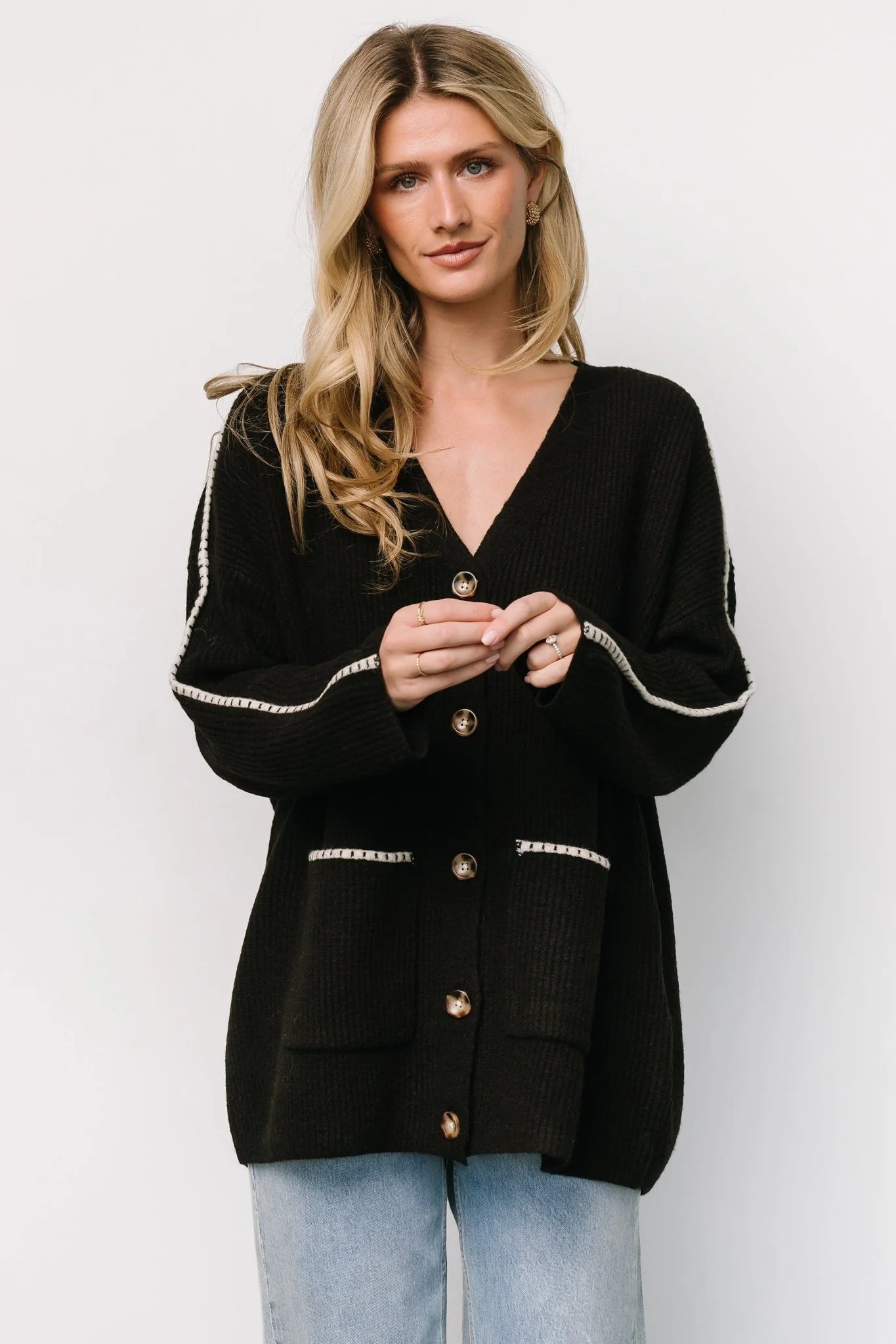 Tally Knit Cardigan | Dark Chocolate