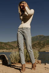 Frances Knit Top | Ivory