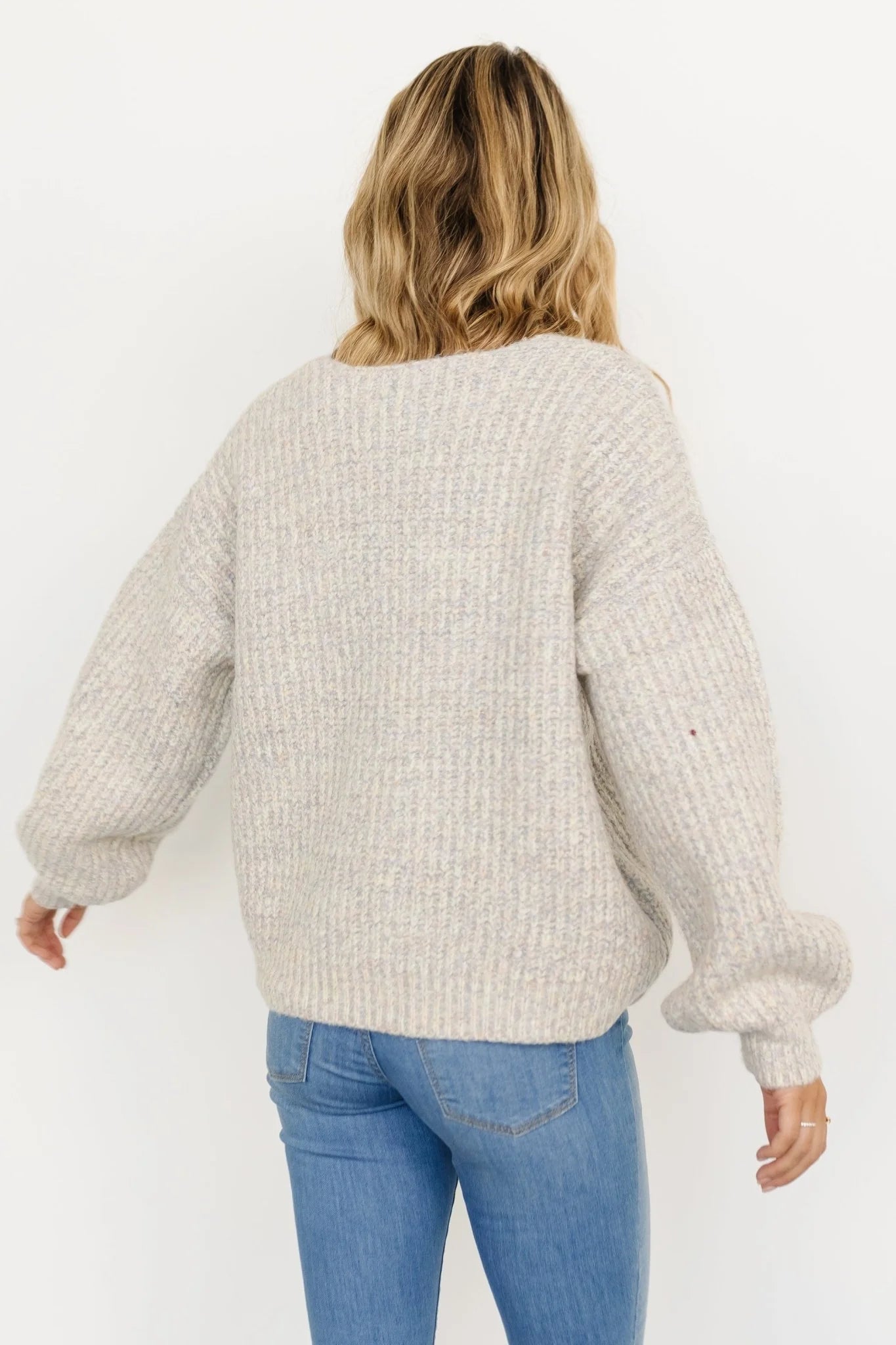 Brynna Bubble Sleeve Sweater | Multi
