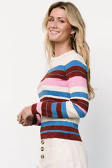 Milwaukee Striped Sweater | Orchid Multi