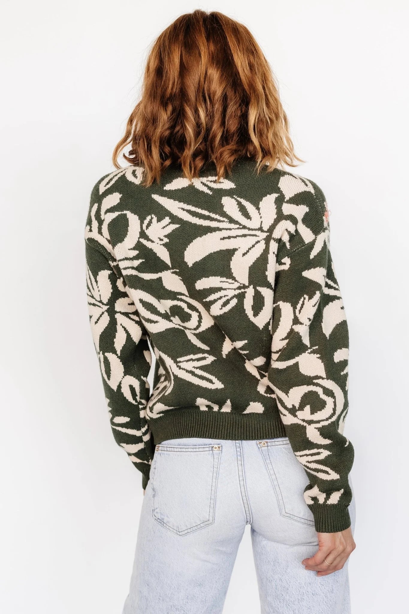 Aiden Sweater | Green Print