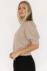 Keira Sweater Top | Latte