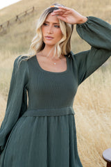 Alva Sweater Dress | Dusty Green