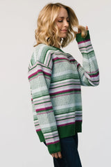 Holmes Sweater | Green Multi