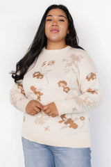 Calla Sweater | Natural Print