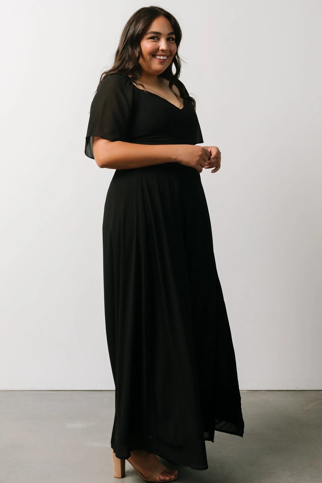 Sierra Sweetheart Maxi Dress | Black