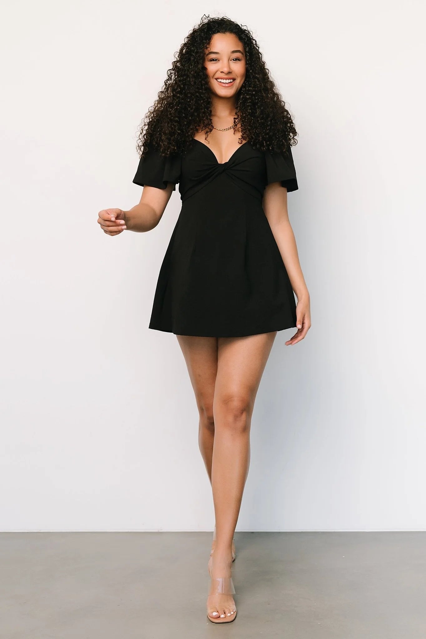 Lowell Skort Romper | Black