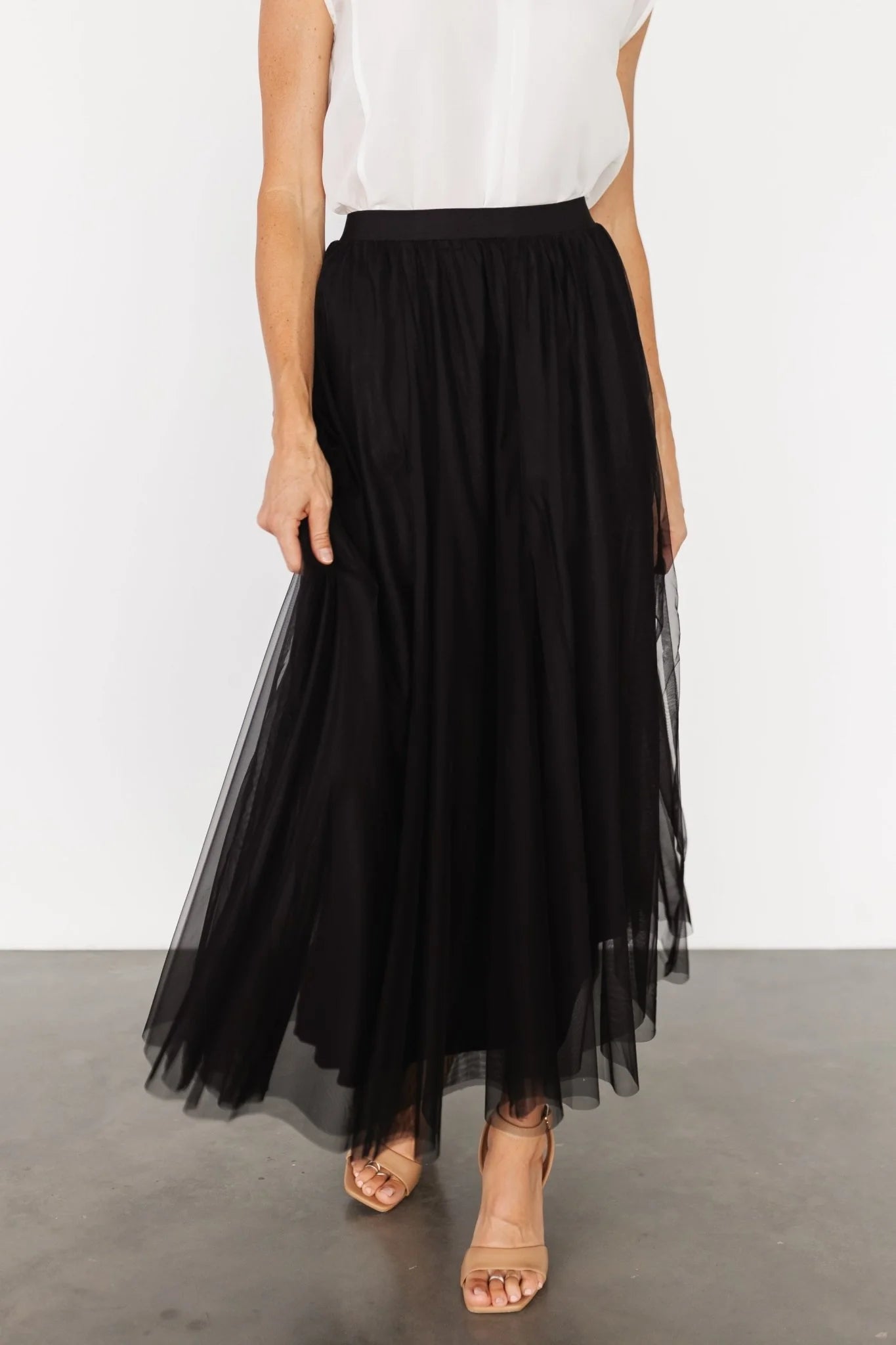 Mila Tulle Skirt | Black