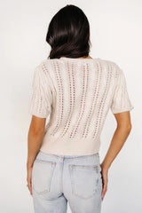 Darby Sweater Top | Cream