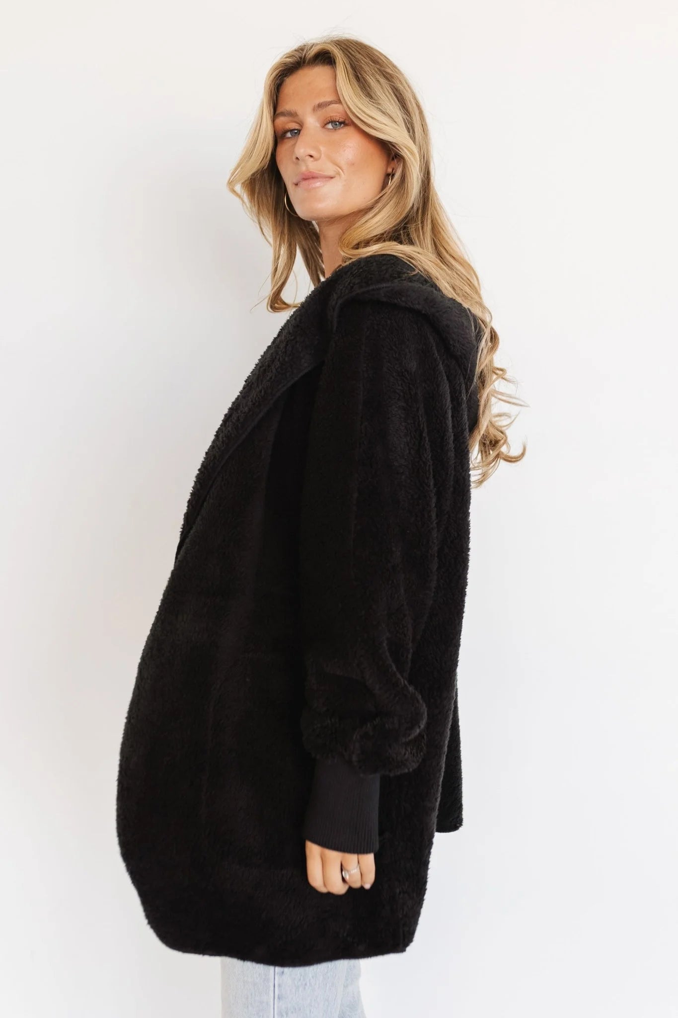 Melrose Teddy Jacket | Black