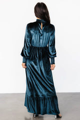 Elodie Velvet Maxi Dress | Jade