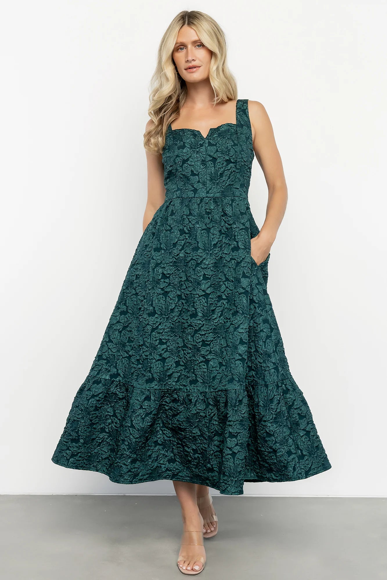 Maura Midi Dress | Green