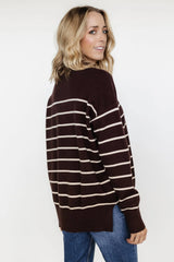 Colmar Striped Sweater | Clove + Cream