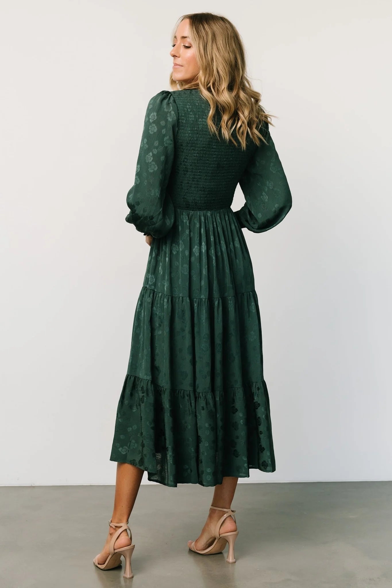 Stockholm Smocked Dress | Dark Green