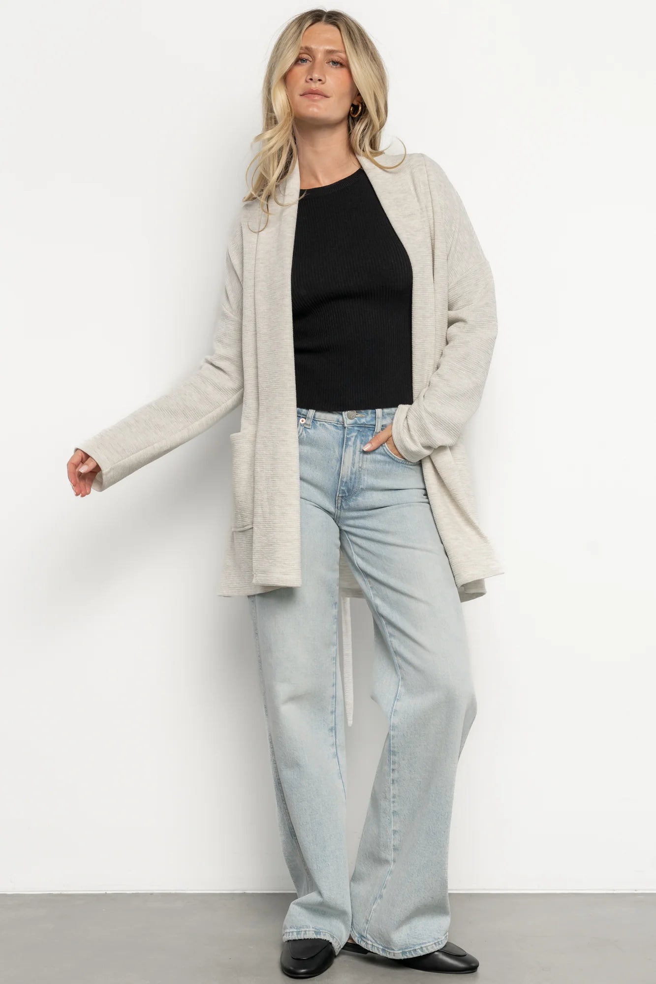 Clairemont Cardigan | Light Gray